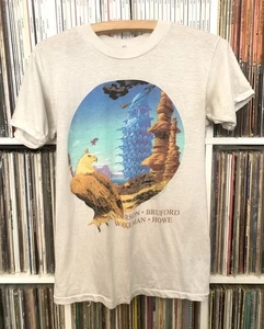 Vintage YES Band T Shirt ANDERSON BRUFORD WAKEMAN HOWE US Tour 1989 Medium - Picture 1 of 5