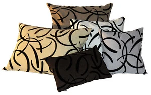 Housse De Coussin Wildledeoptik Avec Flock Housse De Coussin Décorative - Foto 1 di 39