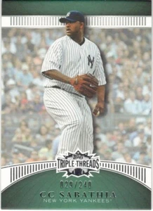 CC Sabathia 2010 Topps Triple Threads Emerald #d240 - Picture 1 of 1