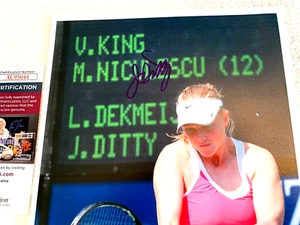 JULIE DITTY (RARE) Signed (8x10) Tennis Photo -JSA Authenticated #AU95044 - Picture 1 of 3