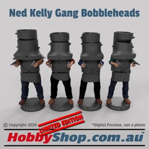 Ned Bobblehead Gang - Ned Kelly Gang Armour - "Bail Up!" Bushranger Figures - Picture 1 of 3