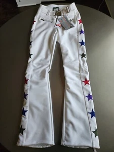 Jet Set White Stars Tiby Skihose; Größe = 2 (S); UVP 995 $! Made in Italy! - Bild 1 von 15