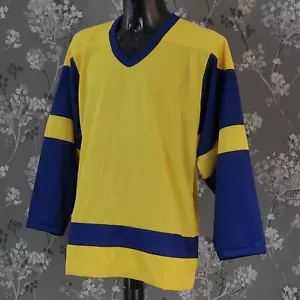 CAMISETA DE ENTRENAMIENTO AUTÉNTICA DE HOCKEY REEBOK. TALLA S. Y2K STOCK MUERTO. HECHO EN CANADÁ - Imagen 1 de 7
