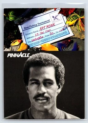 1991 Pinnacle Art Monk Washington Redskins #411 - Image 1 of 2