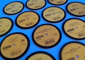 DRINKS COASTERS OLD GOLD Upcycled Vinyl Record Hit SINGLES Huge Choice & Value - Picture 1 of 263