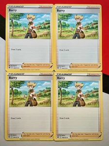 Barry Trainer 130/172 Brilliant Stars x4 Pokemon Playset 4x PACK FRESH - Picture 1 of 1