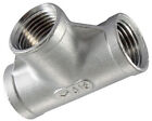 3/4" NPT Female Threaded Tee 316 Stainless Steel 150 Pipe T Fitting