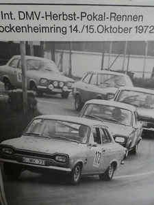 original FORD ESCORT POKAL PLAKAT 1972 POSTER Hockenheim Ring FORD Escort 1300GT - Bild 1 von 4