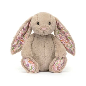 JellyCat Plush Toy Blossom Beige Bunny Small 18cm(7.1in) Soft Toy - w/ Gift Wrap - Picture 1 of 3