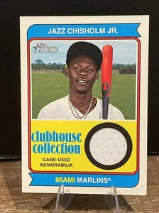 2023 TOPPS HERITAGE BASEBALL JAZZ CHISHOLM JR. PATCH #CCR-JCJ. Game Used Mem. - Picture 1 of 2