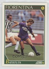 1991-92 Score Italian Gabriel Omar Batistuta Gabriel Batistuta #84 Rookie RC