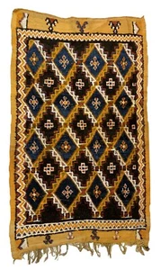 Alfombra antiguo Marroquí Berber hecho a mano 137cm x 219cm 1880s - 1B871 - Picture 1 of 6