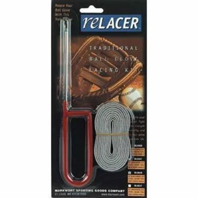 MARKWORT Glove Relacing & Repair Relacer Kit Relace Tool 63" Lace Baseball Softball MLK63