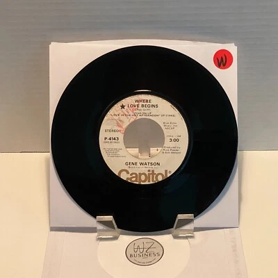 Gene Watson – Where Love Begins Capitol Records – P-4143, Promo - Image 1 of 2
