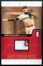 2003 Flair Sweet Swatch Jersey Jumbo Card Nomar Garciaparra #ed/124