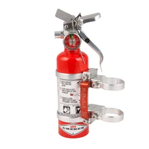Axia Alloys Quick Release Fire Extinguisher & Clamps - 1.4 LB Halotron Red - Picture 1 of 5