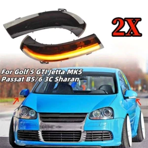 1 paio indicatori di direzione specchietti luci per Golf 5/6 Plus GTI Jetta Passat B5 B6 3C Sharan - Foto 1 di 5