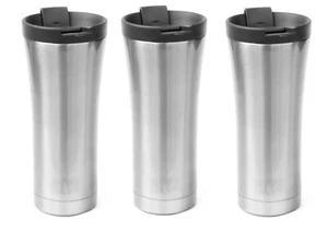 Sliver 3pcs 20oz Stainless Steel Tumbler Vacuum Insulated Travel Cup Coffee Mug - Picture 1 of 4