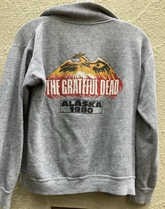 VINTAGE 1980 Grateful dead ALASKA sweatshirt jacket - Picture 1 of 7