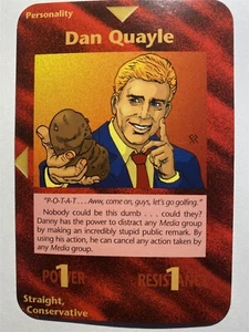 DAN QUAYLE - Illuminati Nuevo Orden Mundial Juego de Cartas CCG Limitado - Imagen 1 de 1