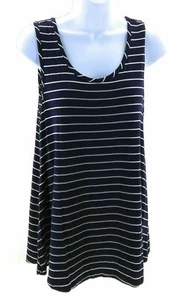 Rachel ärmelloses Top Damen Größe Small dunkelblau mit weißen Streifen - Bild 1 von 12