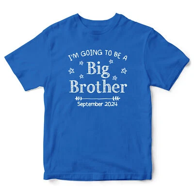 Personalised I'm Going To Be A Big Brother Kids T Shirt shirt Baby Announceme... - Image 1 of 4