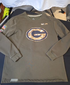 Green Bay Packers military 2XL Sweatshirt NFL - Picture 1 of 11