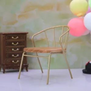 Silla Respaldo Amarillo Muñeca Muebles Juguete Miniatura Resistente al Desgaste - Imagen 1 de 17