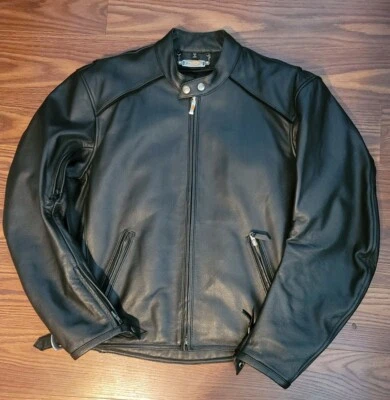 Chaqueta de cuero para motocicleta Power Trip talla pequeña Foto 1 de 4