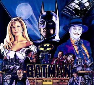 Data East Batman Bat Man Flipperautomat Translite TOLLE KUNSTWERKE - Bild 1 von 1