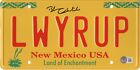 Bob Odenkirk Signed License Plate LWYERUP Breaking Bad Autograph Beckett Holo
