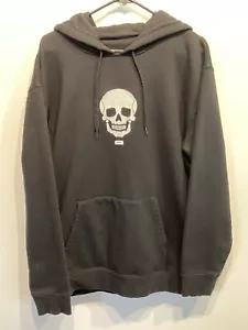 Pullover Felpa con Cappuccio Vans Anaheim Needlework Teschio Uomo XL Nero Felpa Halloween - Foto 1 di 11