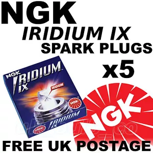 5x NGK IRIDIUM IX UPGRADE Spark Plugs AUDI CABRIOLET 2.3 All models 91 >94 6637 - Picture 1 of 1