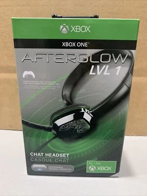 New PDP AfterGlow Xbox One LVL 1 Chat Gaming Stereo Headset Jack - Image 1 of 4
