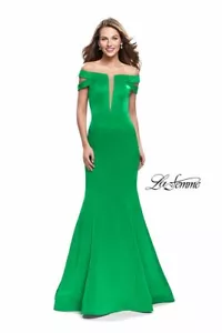 La Femme 25903 Emerald Green Prom Gala Gown Dress sz 6 NWT - Picture 1 of 2