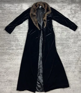 Soma Robe Womens S/M Black Velour Long Sleeve Robe Polyester Blend - Picture 1 of 13