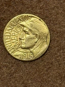1915 S G1$ Panama Pacific Exposition Gold 1$ Commemorative - Picture 1 of 8