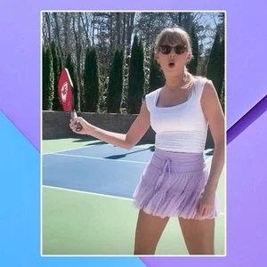 Taylor Swift Lilac Workout Skirt Exact Brand POPFLEX Size M - Picture 1 of 4