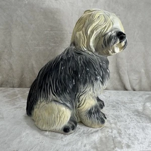 "Antigua figura modelo de cerámica de perro pastor inglés Dulux tamaño muy grande 17"" de alto" - Imagen 1 de 12
