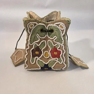 Handgefertigte bestickt & Perlen Stroh Rattan Umhängetasche Handtasche Blumen Einheimische - Bild 1 von 11