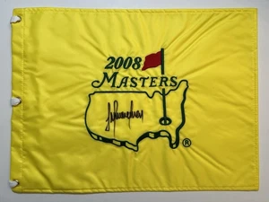 Trevor Immelman signed 2008 Masters Flag The Masters PSA Letter - Picture 1 of 3