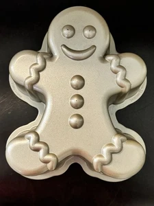 Nordic Ware 6-8 Cups Gingerbread Man Shaped Loaf Pan - Picture 1 of 6