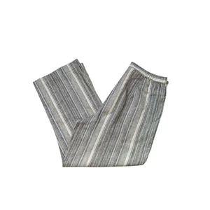 Pantalones Cortos Dialogue Mezcla Lino | Pierna Ancha | Rayas Pin | Talla 10 - Imagen 1 de 8