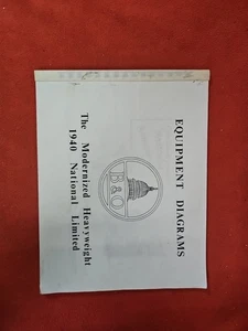 B&O Baltimore Ohio Ausrüstung Diagramme modernisiert Schwergewicht 1940 National Ltd - Bild 1 von 7