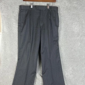 Pantalones Brooks Brothers 346 para hombre 34x32 lana carbón ajuste regente plisado puños - Imagen 1 de 17