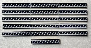 HEMIXEM - ORIGINAL MAJOLICA 15 BORDER TILES C1900 - Picture 1 of 4