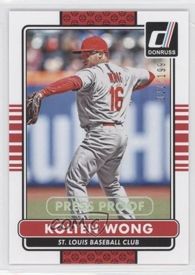 2015 Panini Donruss Press Proof Silver /199 Kolten Wong #159 - Image 1 of 2