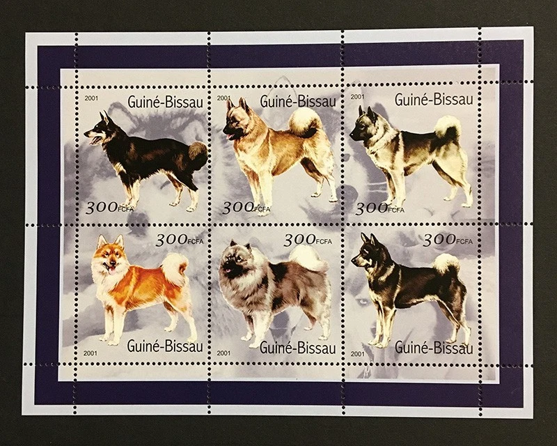 Guinea Bissau 2001 part set MNH ** dogs Mi#1571-1576 YT#855-860 sheet - image 1 of 1