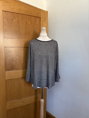 Wrap London Linen 3/4 Sleeve Top Colour Graphite Size 20 - Image 1 of 4