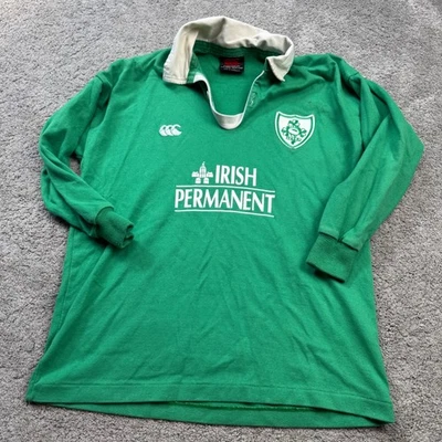 Camiseta Canterbury Permanente Irlanda Rugby Irlandesa Juvenil 10 Vintage 2001 - Imagen 1 de 4